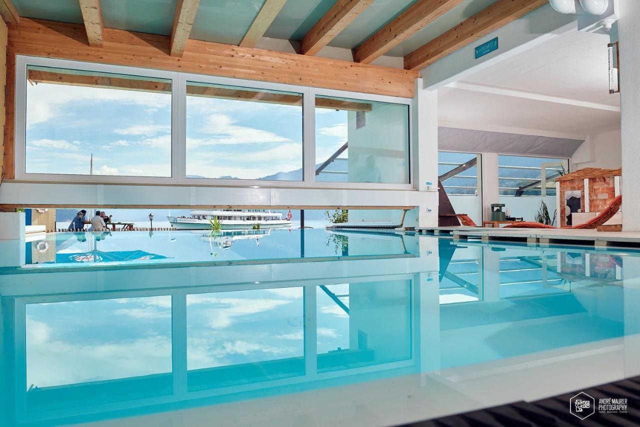 Strandhotel Seeblick Faulensee Екстериор снимка